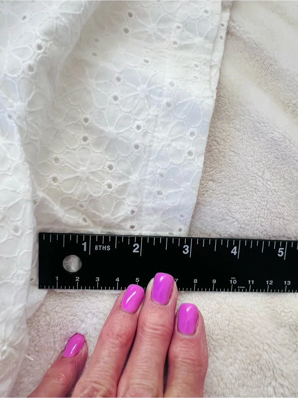 Sanctuary White Eyelet Cotton Pull On Shorts XL Lined Summer Beach Boho Casual - Picture 11 of 12